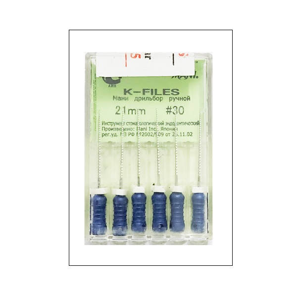 Mani K File 25mm No.45-80 Dental